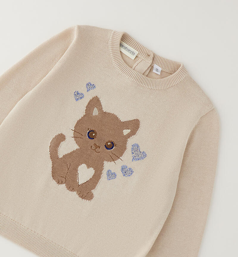 Maglioncino per bambina ECRU'-0164