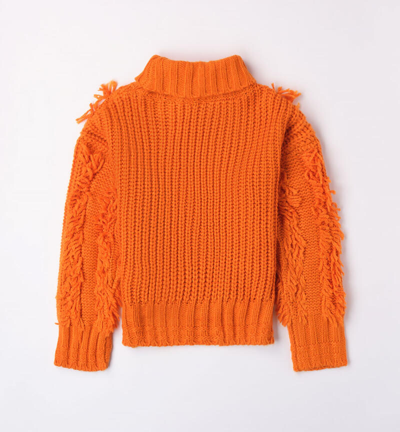 Maglione arancio per ragazza da 8 a 16 anni Sarabanda ARANCIO-1821