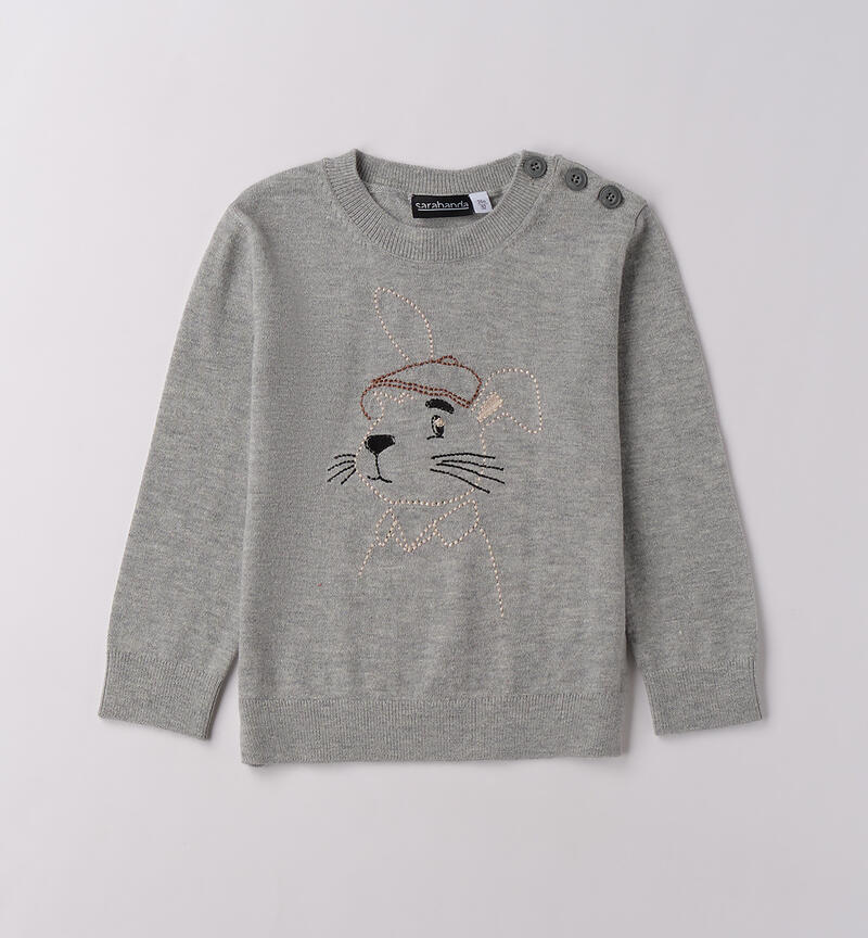 Boy's sweater with embroidery GRIGIO-8961