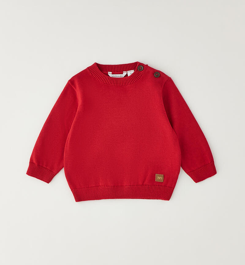 Maglione bimbo 100% cotone ROSSO-2253