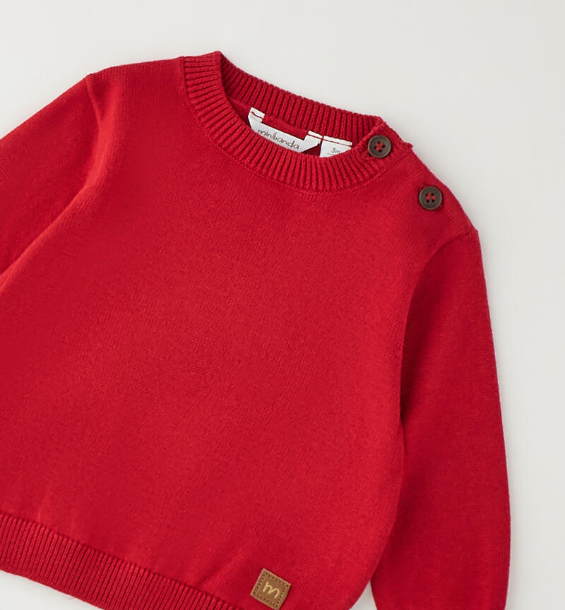 Maglione bimbo 100% cotone ROSSO-2253