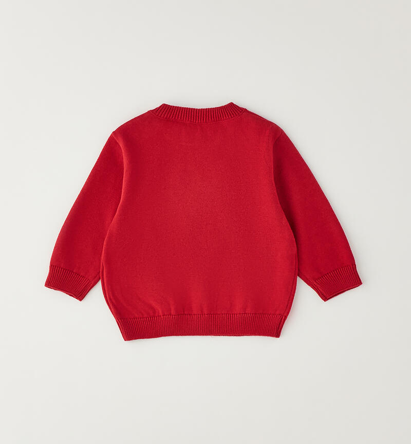Maglione bimbo 100% cotone ROSSO-2253