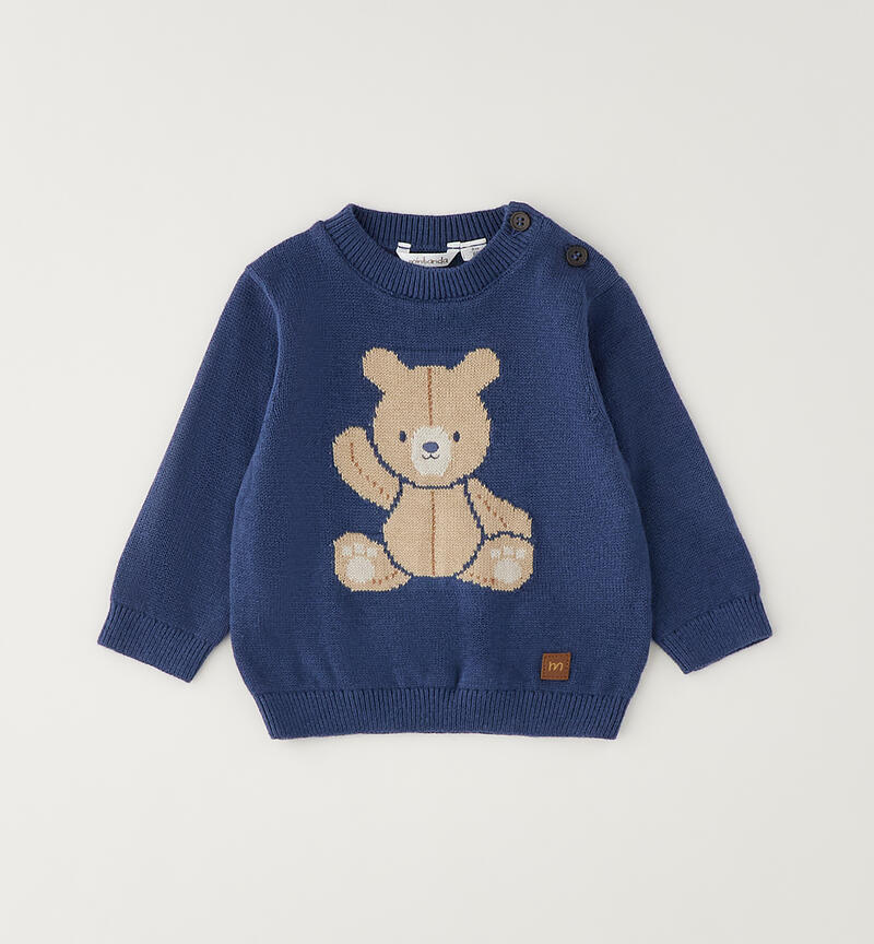 Sweater with newborn AVION/GRIGIO-3928
