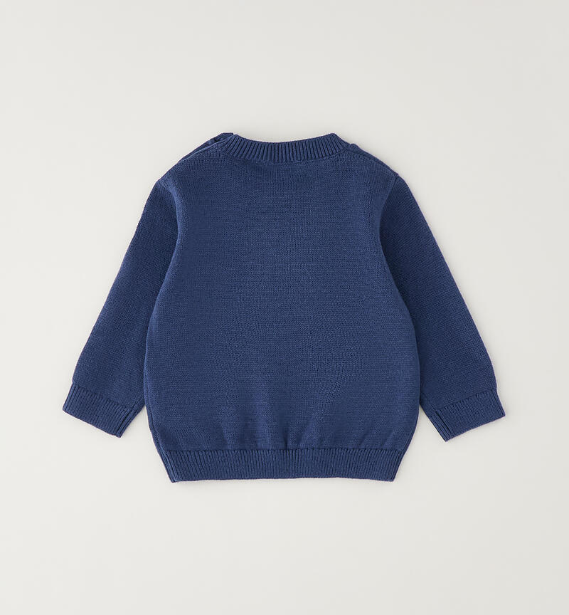 Sweater with newborn AVION/GRIGIO-3928