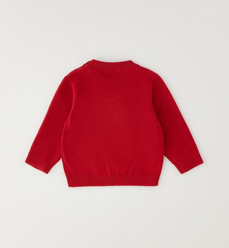 Sweater with newborn ROSSO-2253