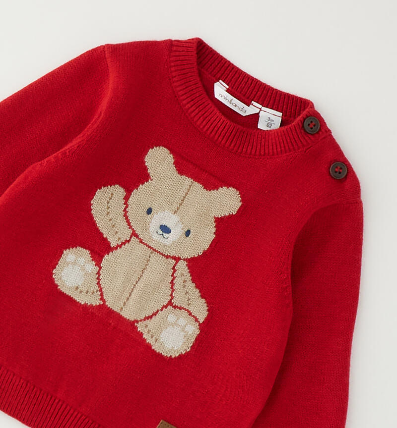Sweater with newborn ROSSO-2253