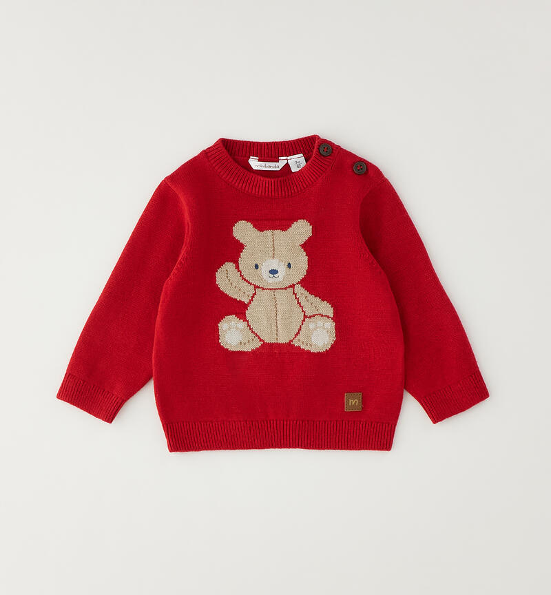 Sweater with newborn ROSSO-2253