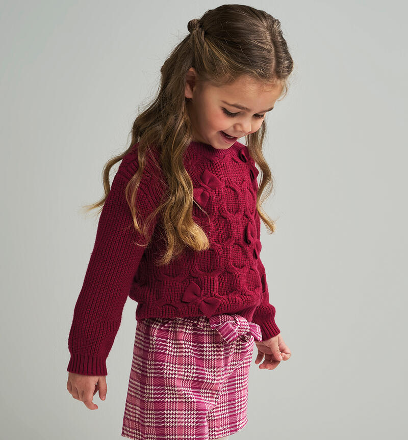 Girl's pullover SANGRIA SCURO-2655