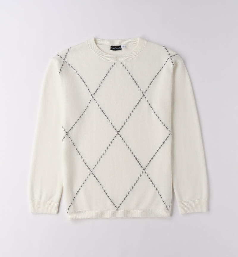 Maglione da ragazzo Sarabanda PANNA-0112