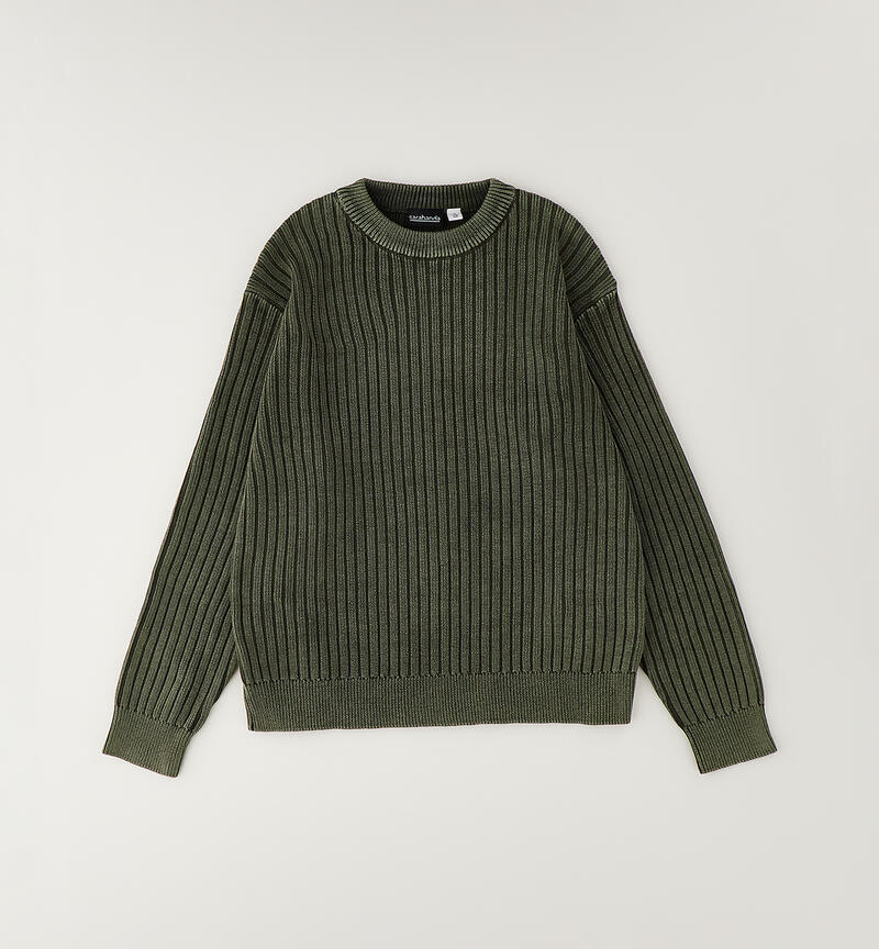 Boy's sweater VERDE MILITARE-5557