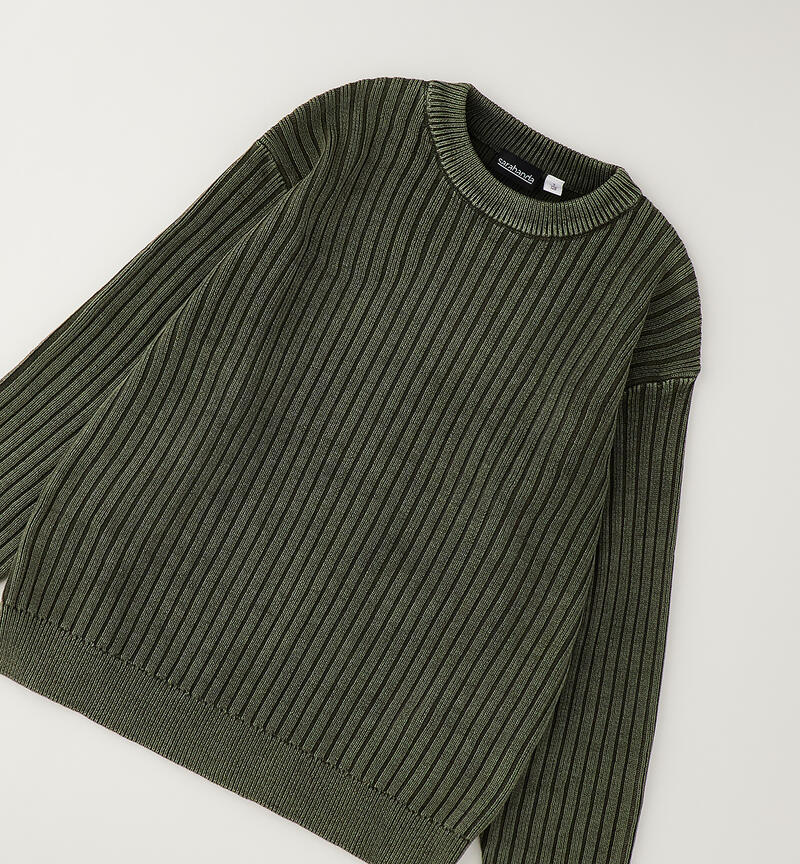 Boy's sweater VERDE MILITARE-5557