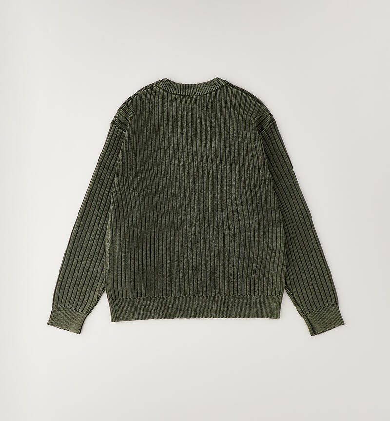 Boy's sweater VERDE MILITARE-5557