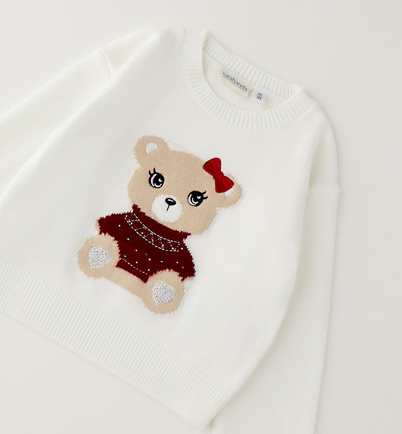 Maglione Natale bambina PANNA-0112