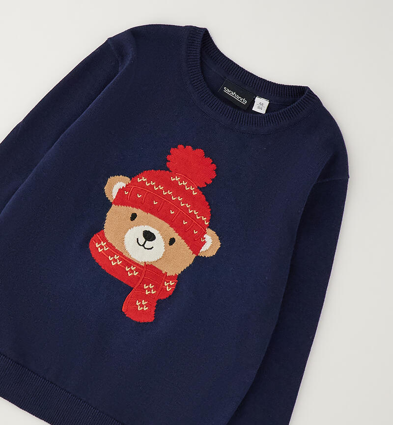 Kids' Christmas sweater NAVY-3854