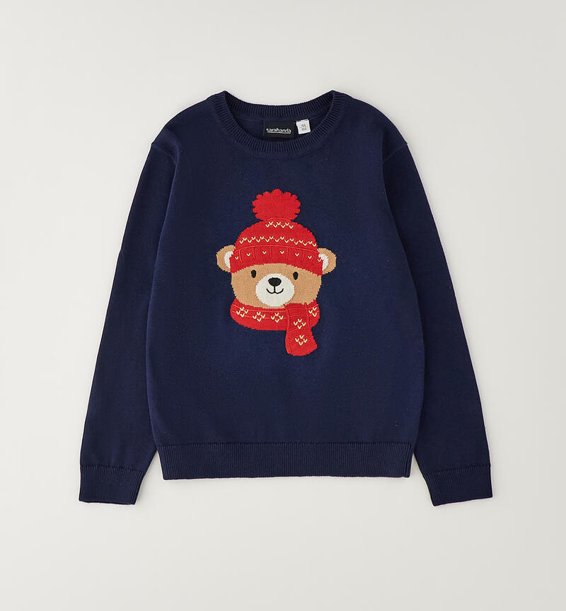 Kids' Christmas sweater NAVY-3854