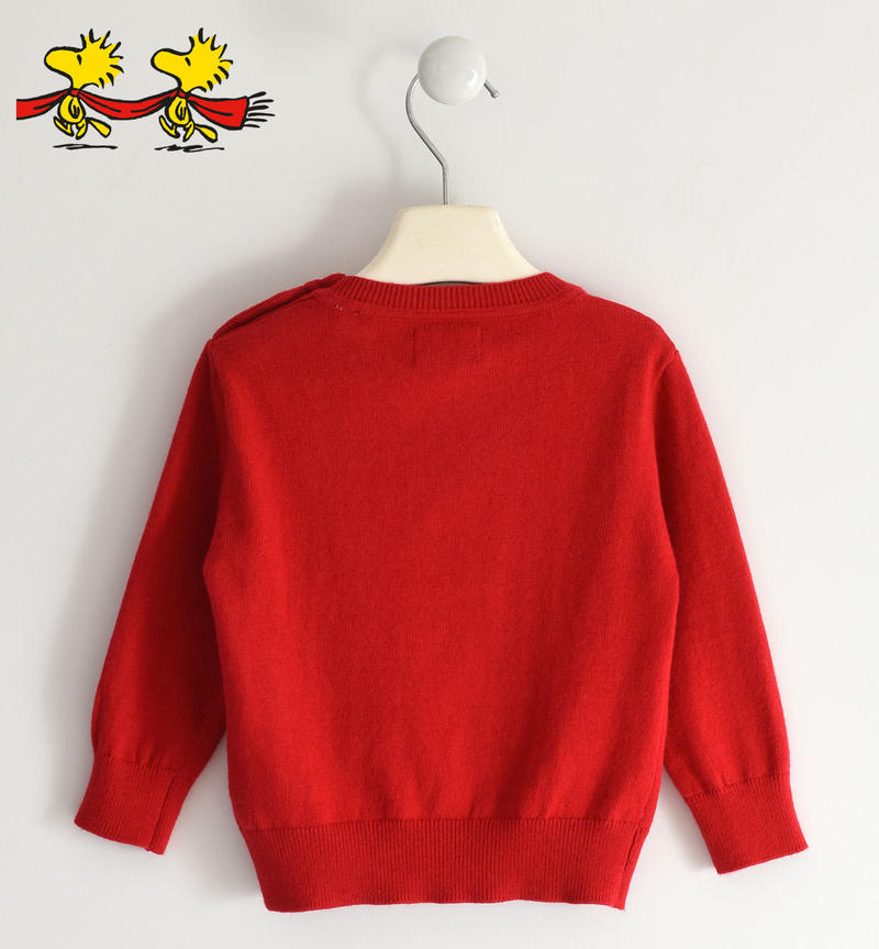 Maglione natalizio bambino Peanuts  da 9 mesi a 8 anni Sarabanda ROSSO-2253