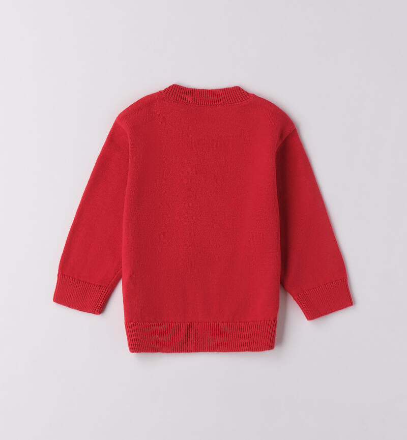 Maglione natalizio neonato ROSSO-2253