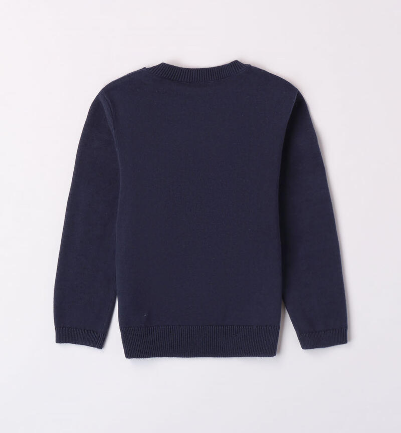 Sarabanda Christmas jumper for boys from 9 months to 8 years  NAVY-3854