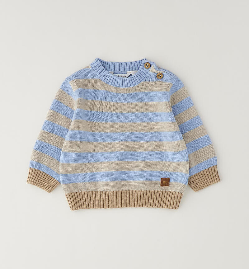 Maglione neonato Minibanda AZZURRO-3631
