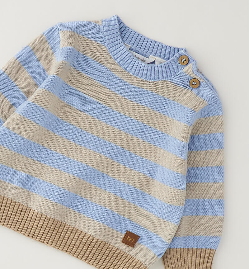 Maglione neonato Minibanda AZZURRO-3631