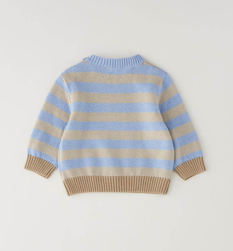 Maglione neonato Minibanda AZZURRO-3631