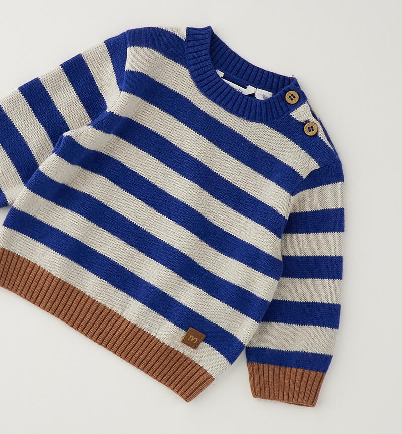 Maglione neonato Minibanda BLU-3766