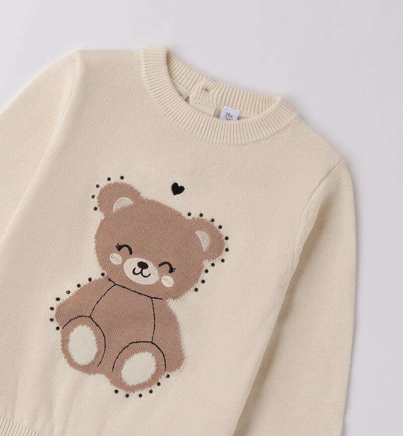 Maglione per bambina CREMA-0921