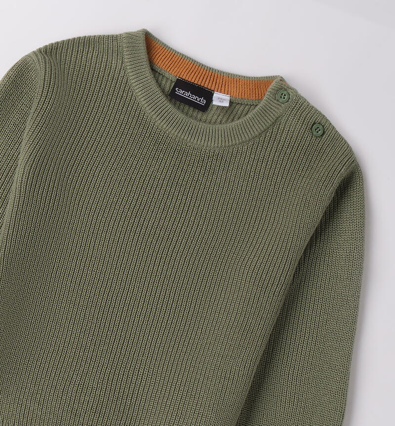 Maglione per bambino VERDE SALVIA-4921