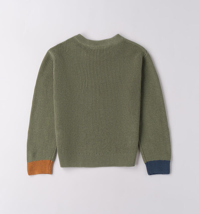 Maglione per bambino VERDE SALVIA-4921