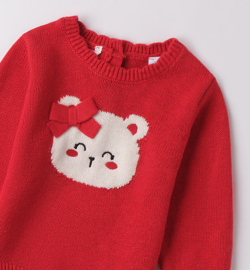 Baby girl sweater ROSSO-2253