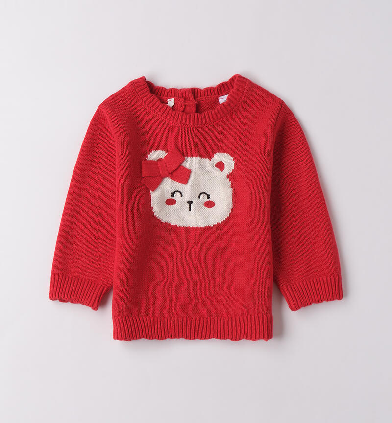 Baby girl sweater ROSSO-2253