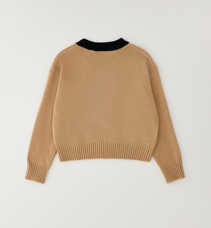 Sarabanda sweater for girls BEIGE-0734