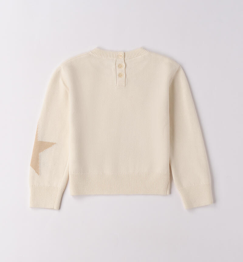 Maglione Sarabanda da bambina CREMA-0921