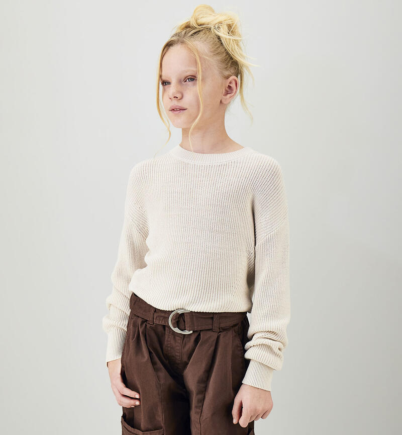 Maglione Sarabanda ragazza ECRU'-0164