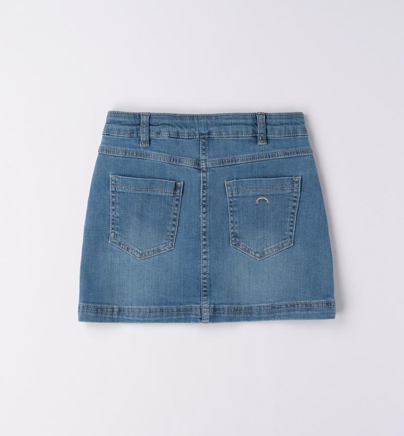 Sarabanda mini skirt for girls from 8 to 16 years STONE BLEACH-7350