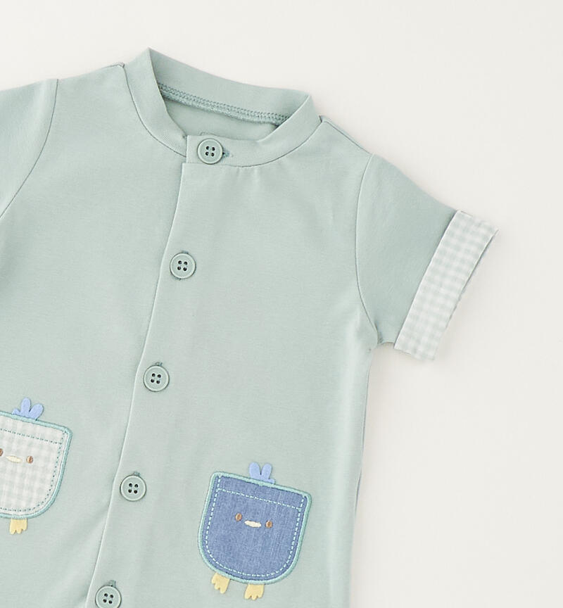 Minibanda baby romper L.GREEN-4212
