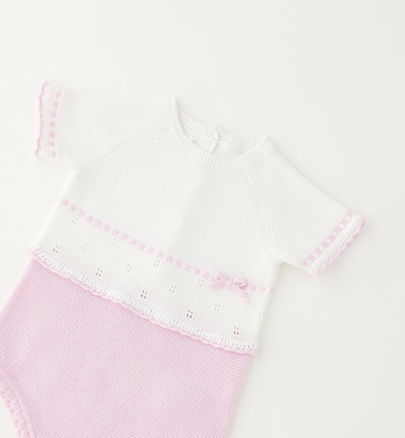 Newborn summer romper BIANCO-0113