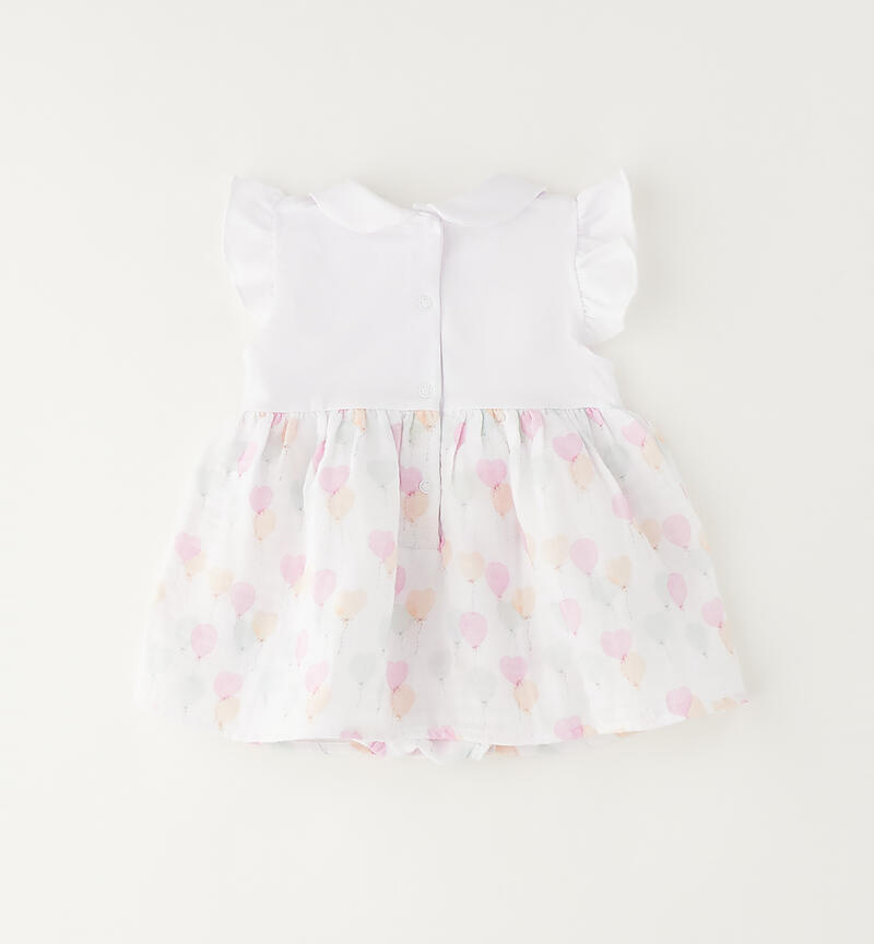 Pagliaccetto neonata Minibanda BIANCO-ROSA-6BZV