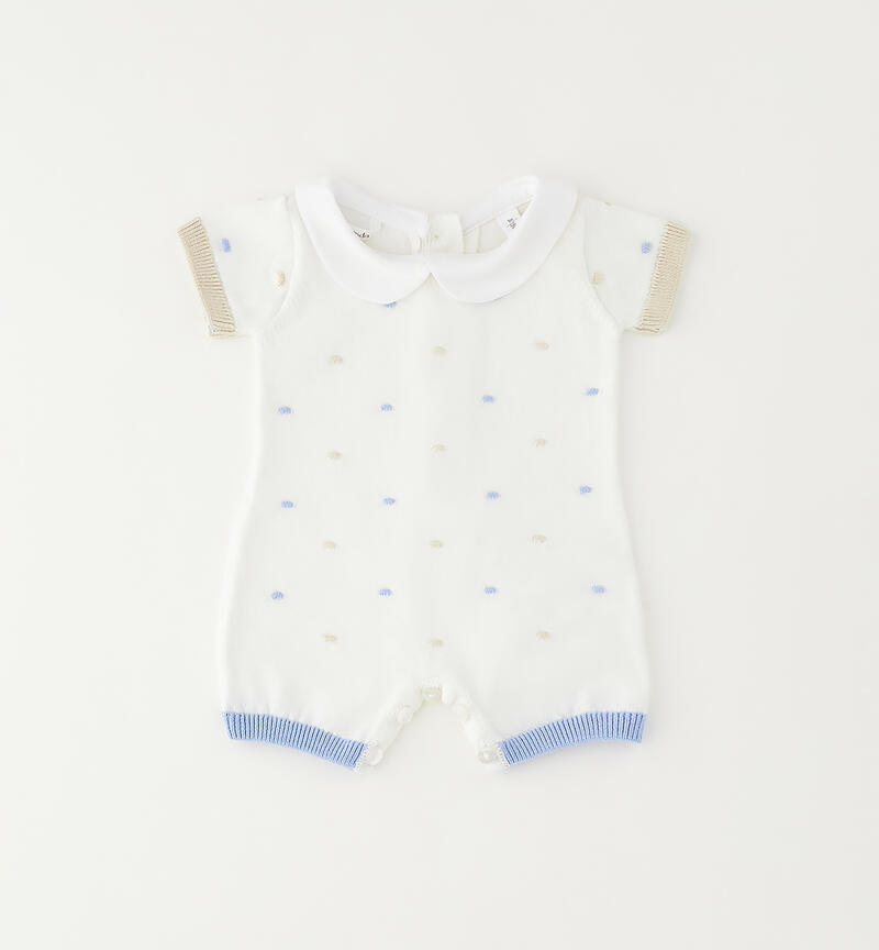 Minibanda baby romper BIANCO-0113