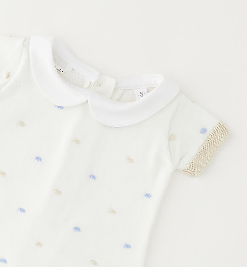 Minibanda baby romper BIANCO-0113