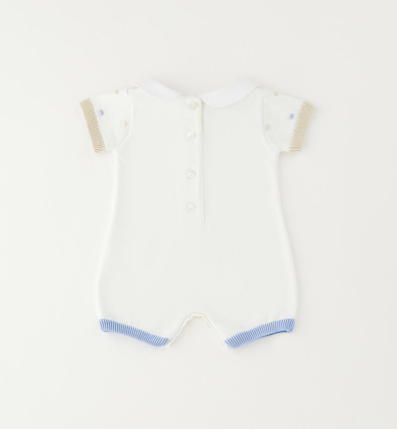 Minibanda baby romper BIANCO-0113