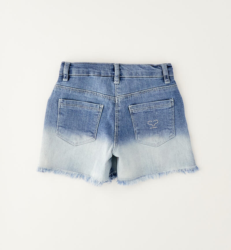 Pantaloncini corti per bambina MEDIUM STONE WASHED -7000