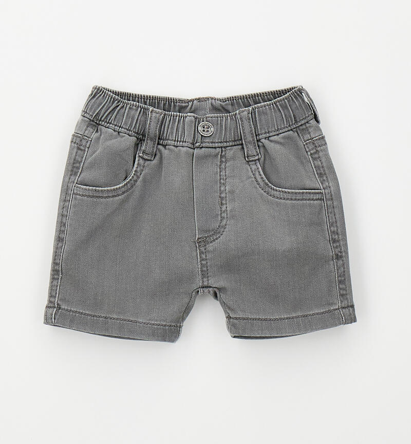 Baby jeans shorts GRIGIO CHIARO-7992