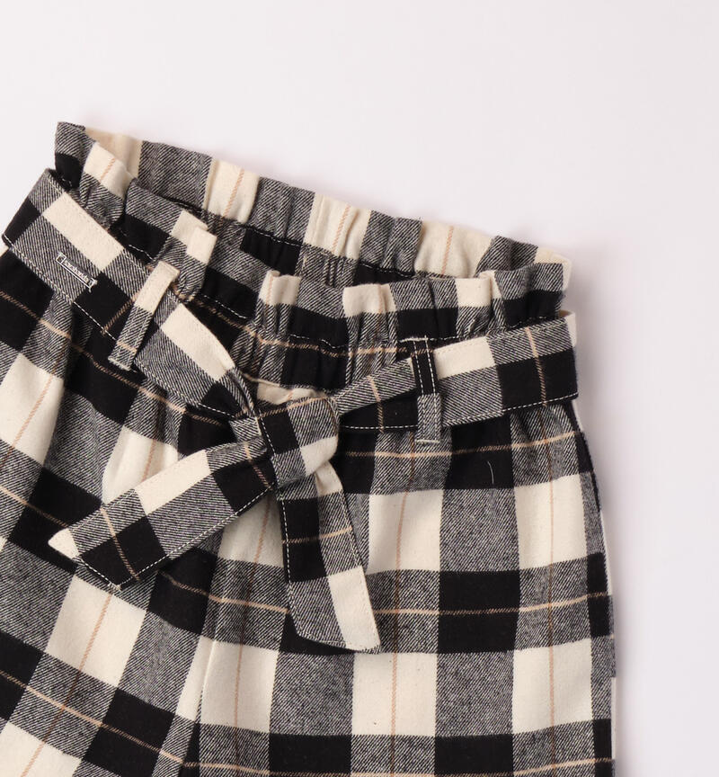 Sarabanda flannel shorts for girls from 8 to 16 years BURRO-0215