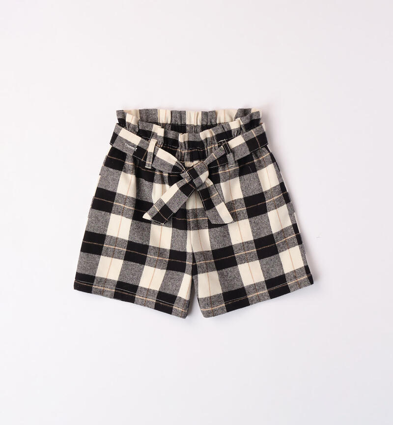 Sarabanda flannel shorts for girls from 8 to 16 years BURRO-0215
