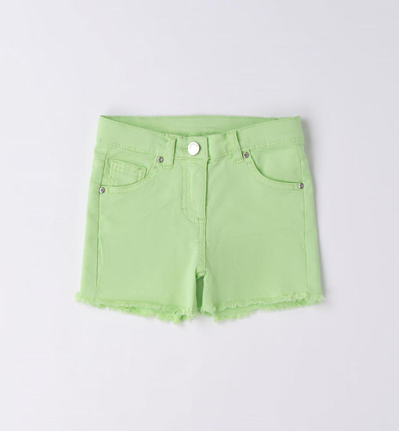Sarabanda slim fit shorts for girls from 9 months to 8 years MINT-5131