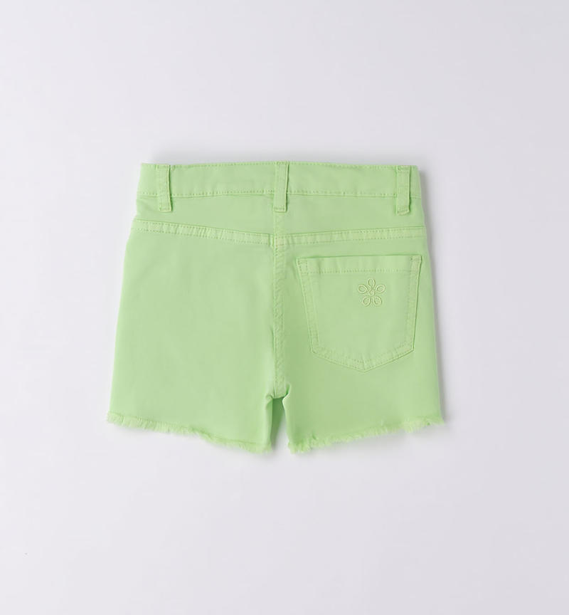 Sarabanda slim fit shorts for girls from 9 months to 8 years MINT-5131