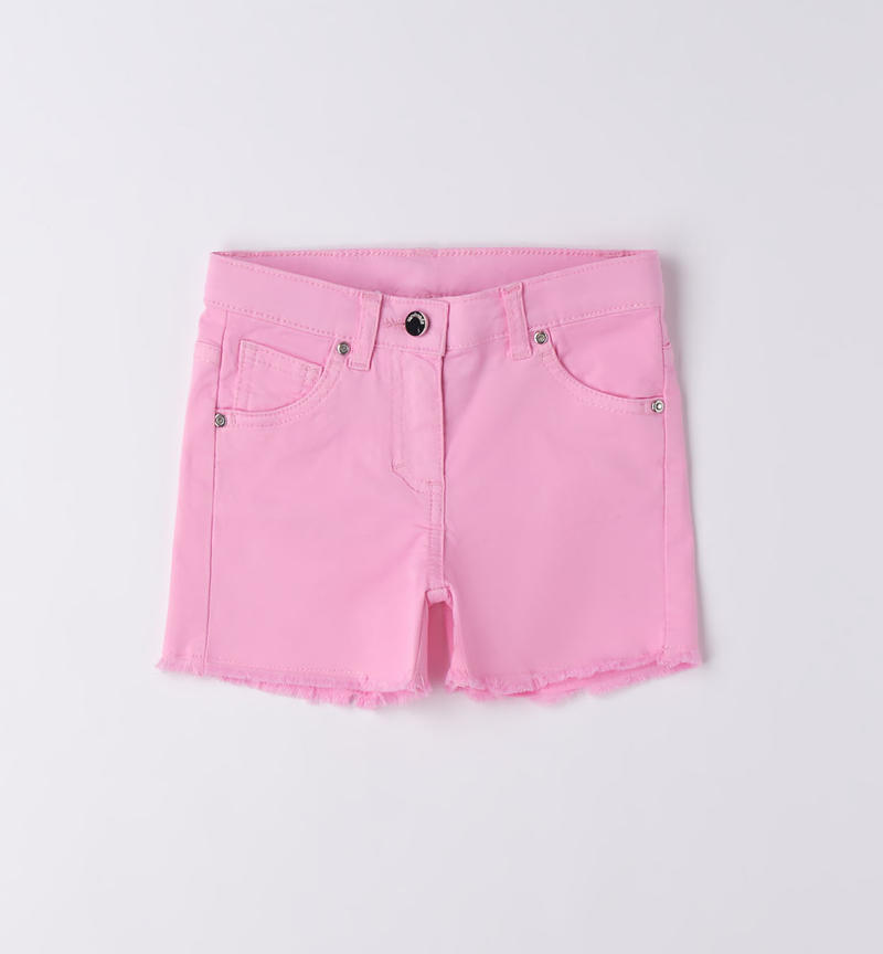 Sarabanda slim fit shorts for girls from 9 months to 8 years ROSA-2414