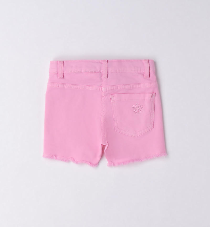 Sarabanda slim fit shorts for girls from 9 months to 8 years ROSA-2414