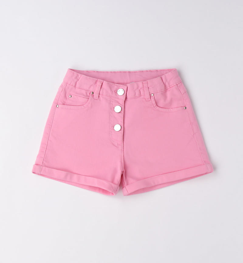 Sarabanda high-waisted shorts for girls from 8 to 16 years ROSA-2414